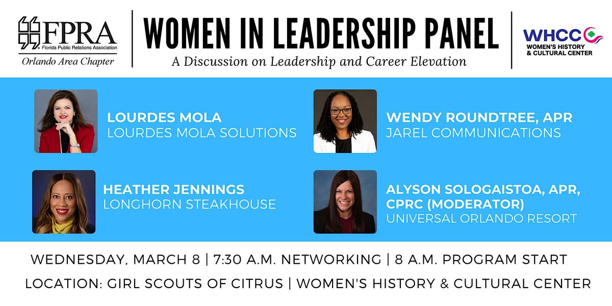 Women in Leadership Panel : A Discussion on Leadership and Career Elevation