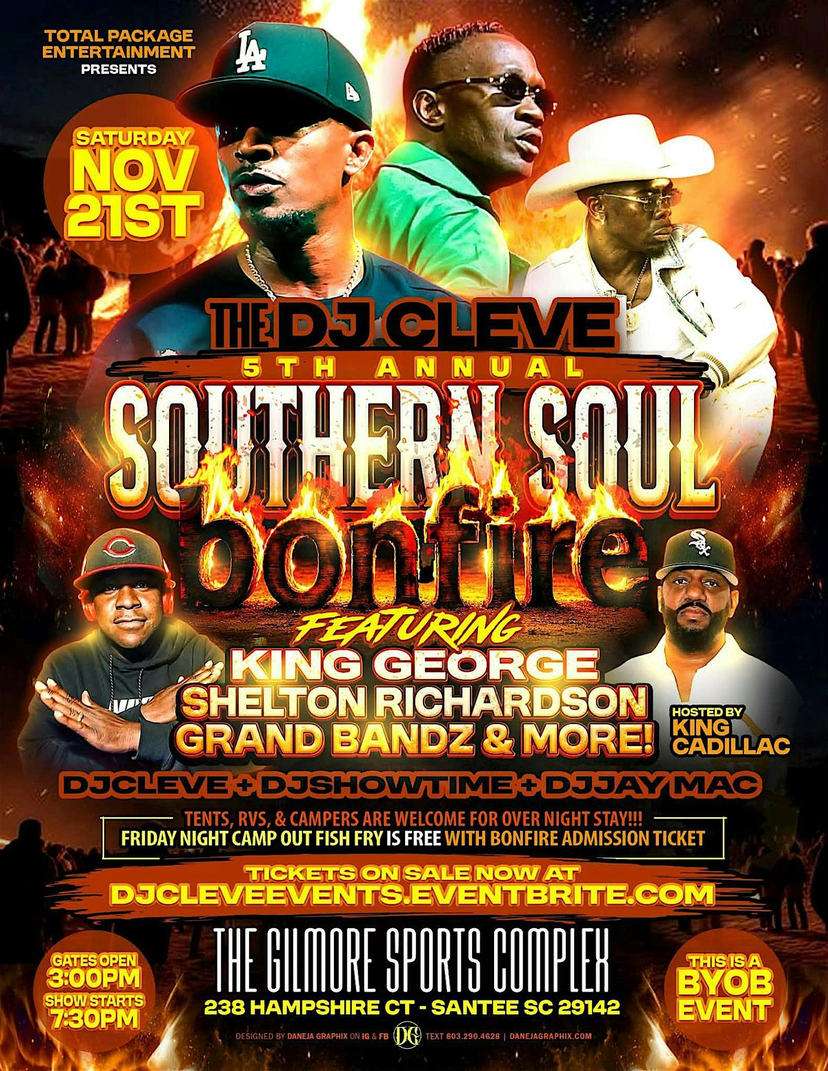 DJ CLEVE SOUTHERN SOUL BONFIRE at Gilmore Sports Complex, Santee on ...