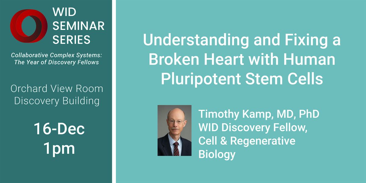 Understanding and Fixing a Broken Heart with Human Pluripotent Stem Cells