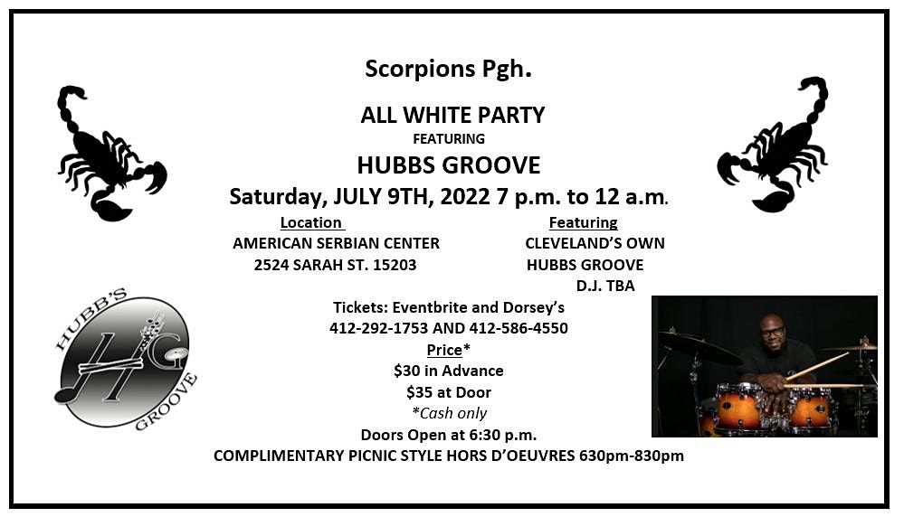 Scorpions Pgh All White Party Clevelands Hubbs Groove American