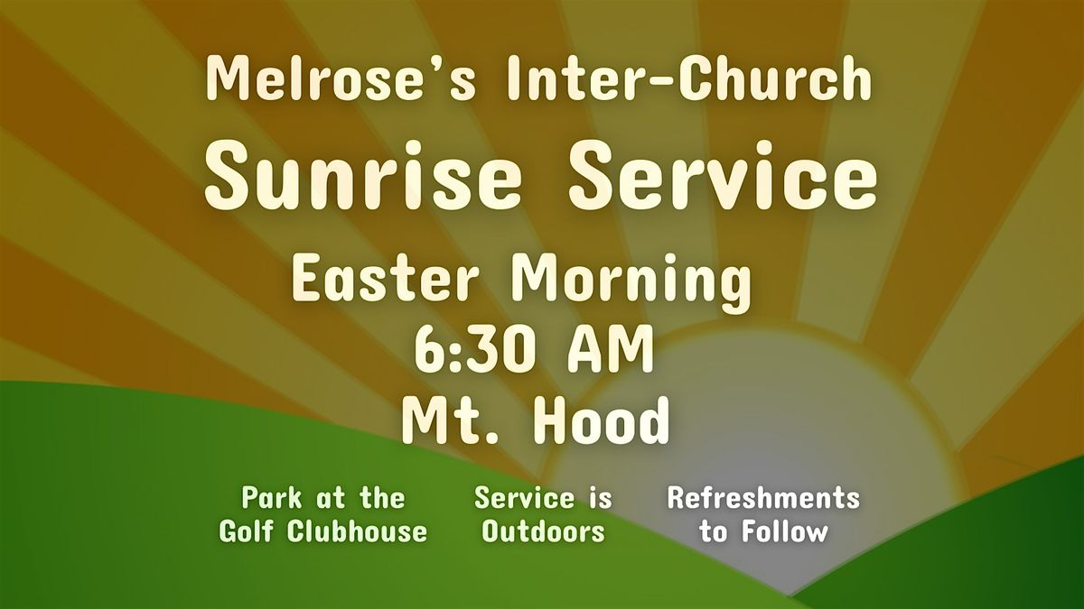 Easter Sunrise Service Mount Hood Golf Course, Melrose, MA March 31