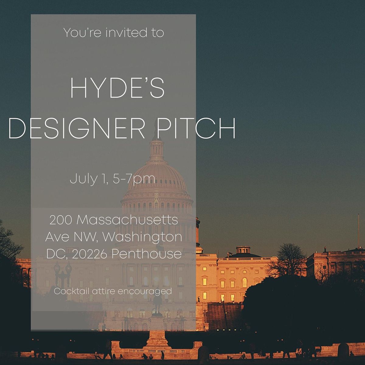 Hyde X DC Fray Magazine's Annual Designer Pitch