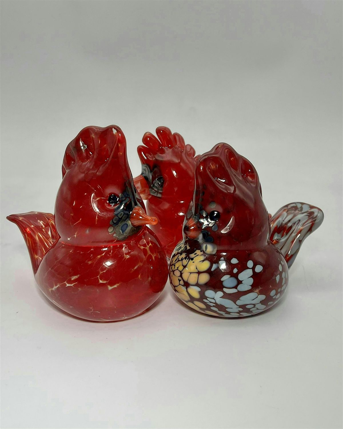 Cardinals, the most perfect red in nature! Make yours as a paperweight.