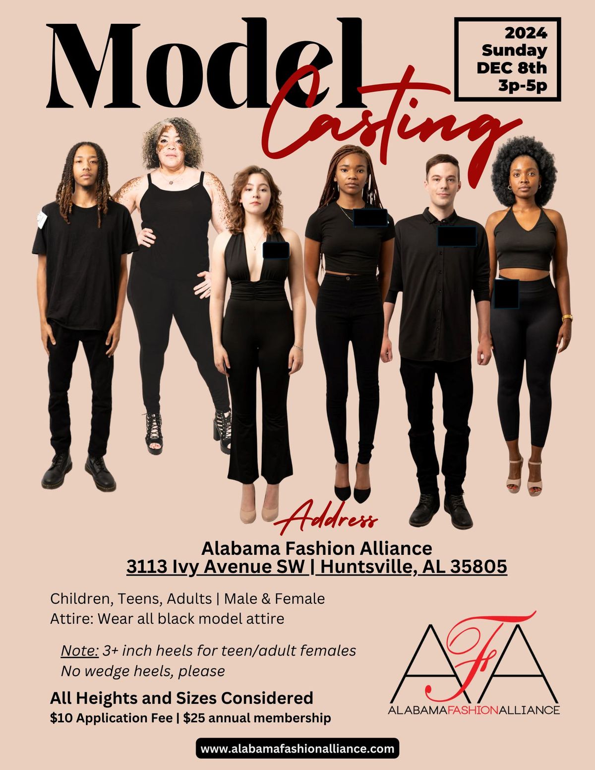 AFA Model Casting for 2025 3113 Ivy Avenue (corner of Ivy & Triana