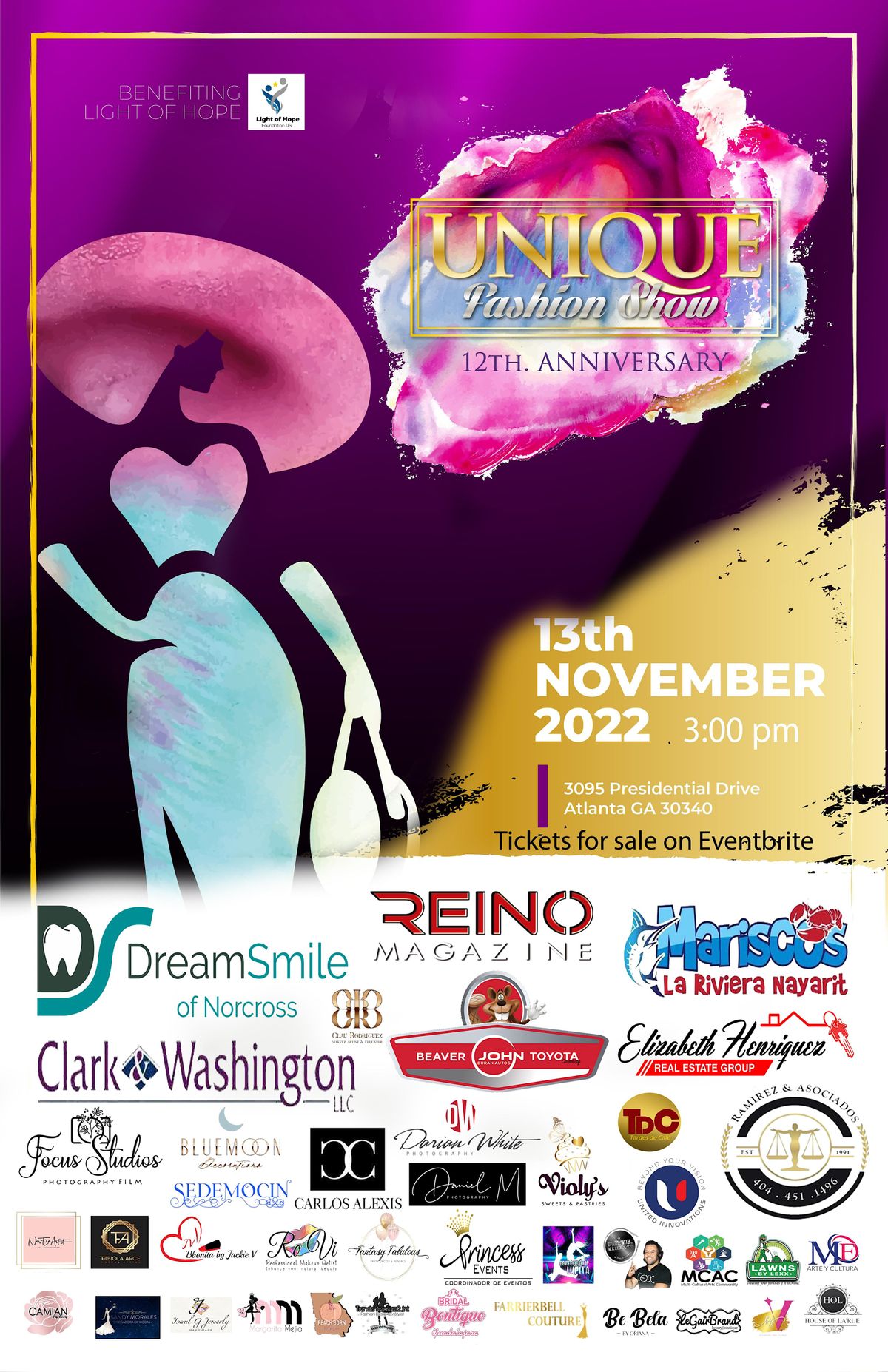 UNIQUE Fashion Show 2022 by Talento Latino at 3095 Presidential Dr ...