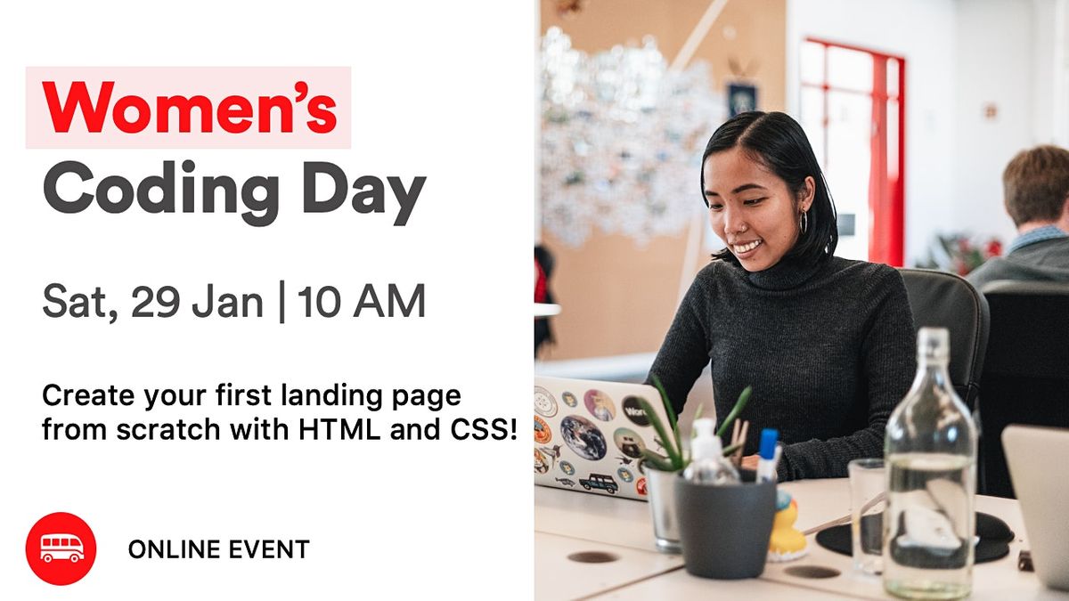 Women's Coding Day - Learn to code for free in January!