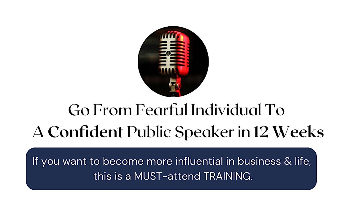 Master Public Speaking? Half day intensive training
