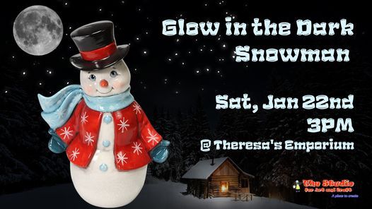 2022 Q101 Christmas Glow In The Dark Snowman | Theresa's Emporium, Oneonta, Ny | January 22,  2022