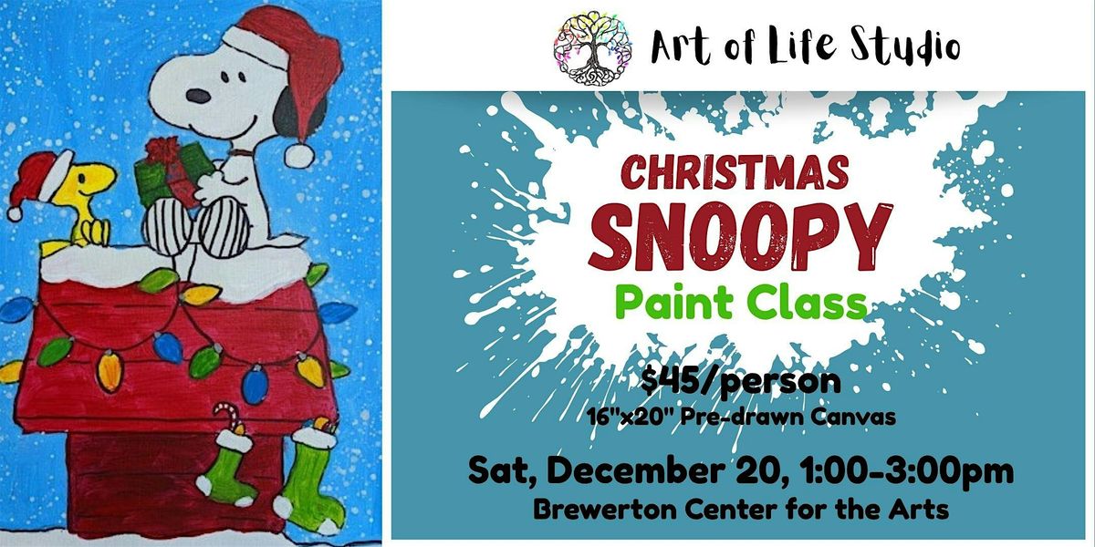 Paint Class: Christmas Snoopy