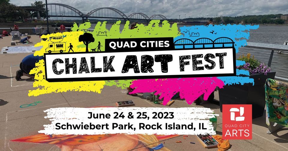 QC CHALK ART FEST 2023 Schwiebert Riverfront Park, Rock Island, IL