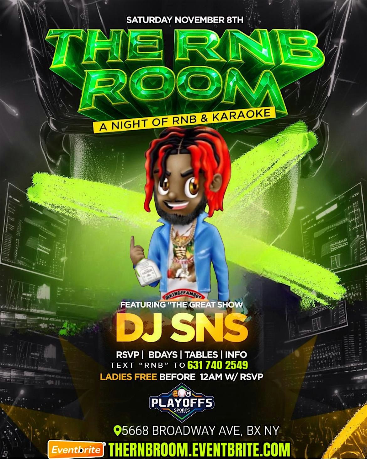 "THE RNB ROOM" @ PLAYOFFS A NIGHT OF RNB & KARAOKE