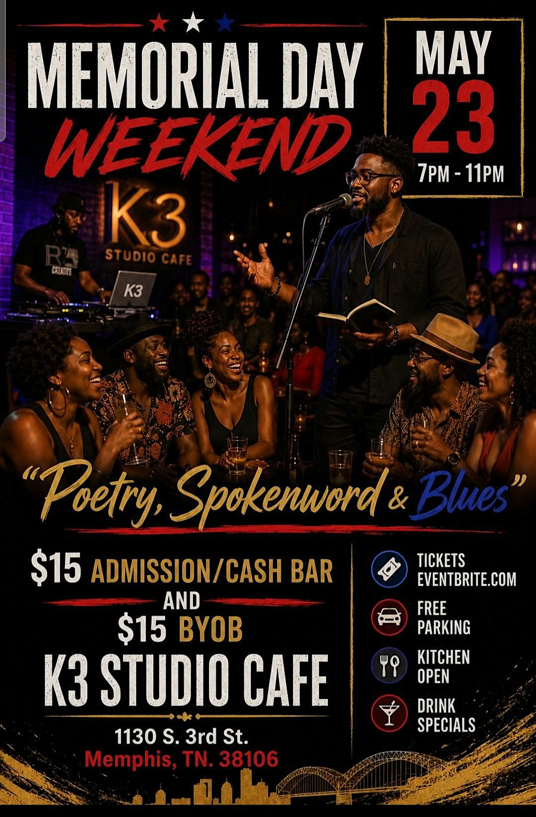 POETRY, SPOKENWORD AND BLUES Memphis Memorial Weekend 2026