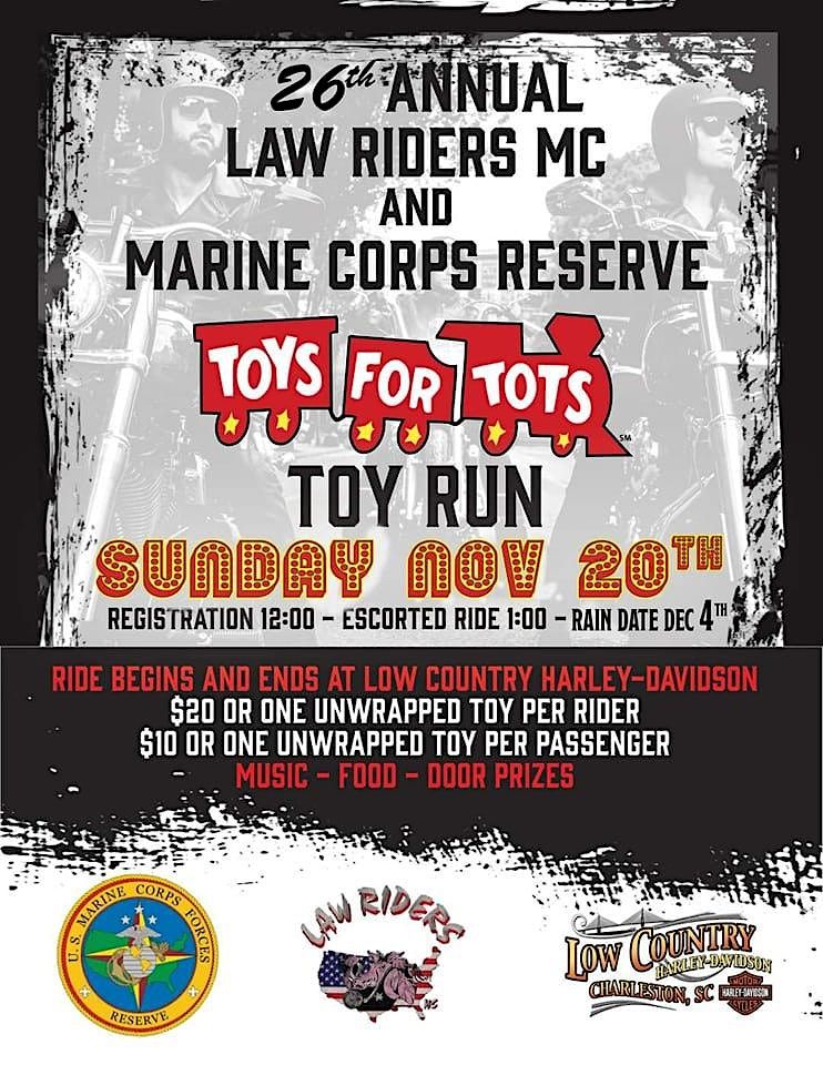 26th Annual Law Riders MC and Marine Corps Reserves Toys for Tots Toy