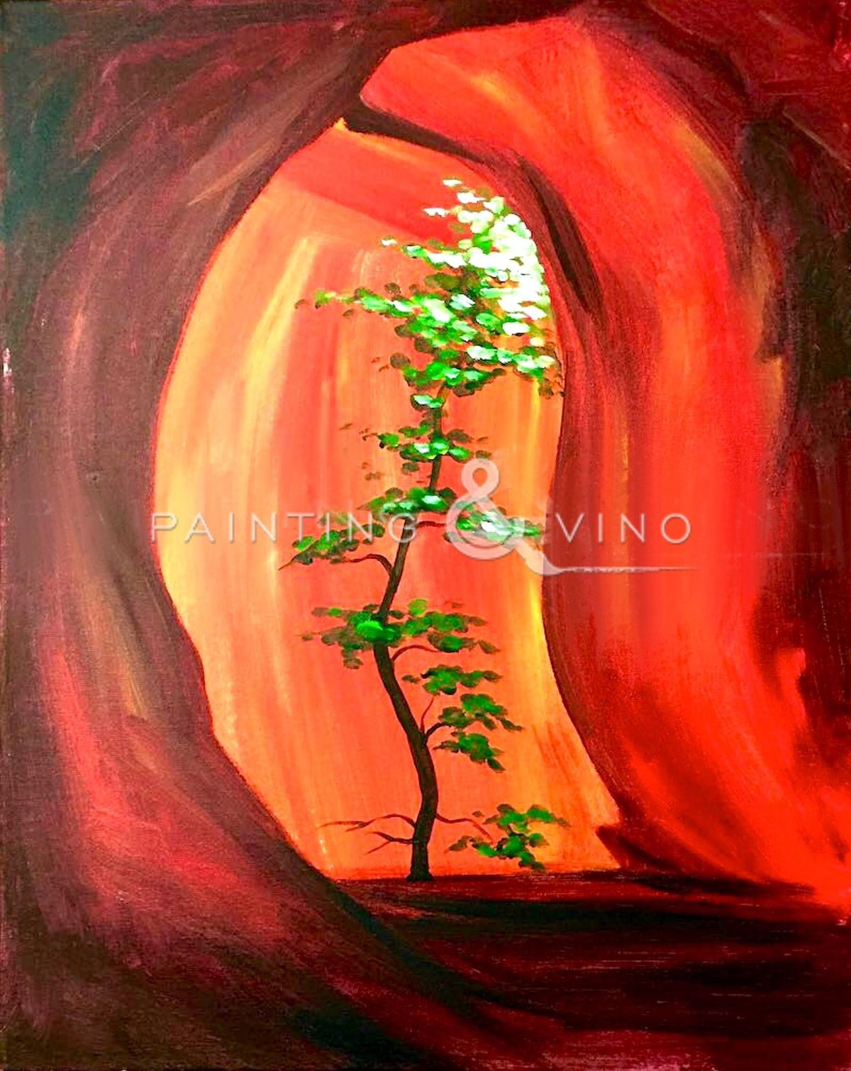 Holiday Canyon Beginner Paint and Sip at Roadhouse Cinemas Tucson