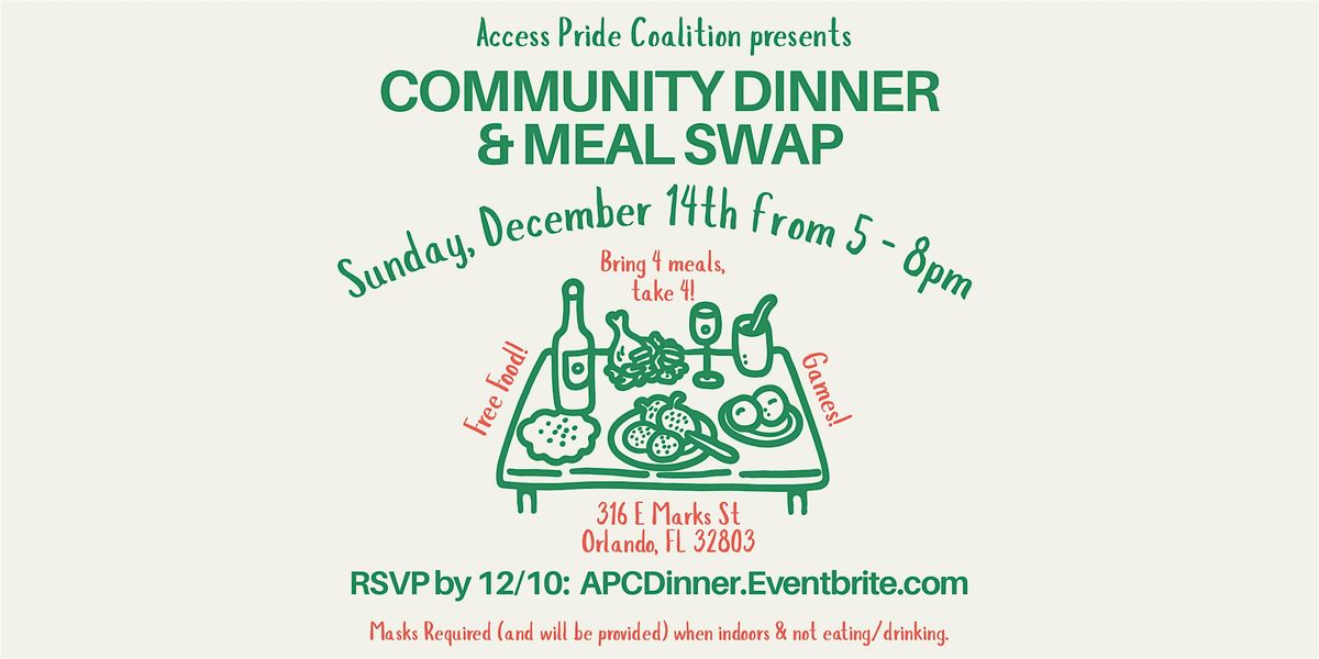 Community Dinner & Meal Swap!