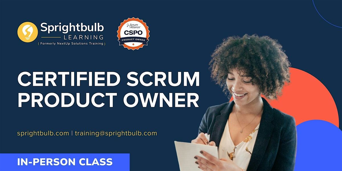 Certified Scrum Product Owner (CSPO) Training in Arlington, VA