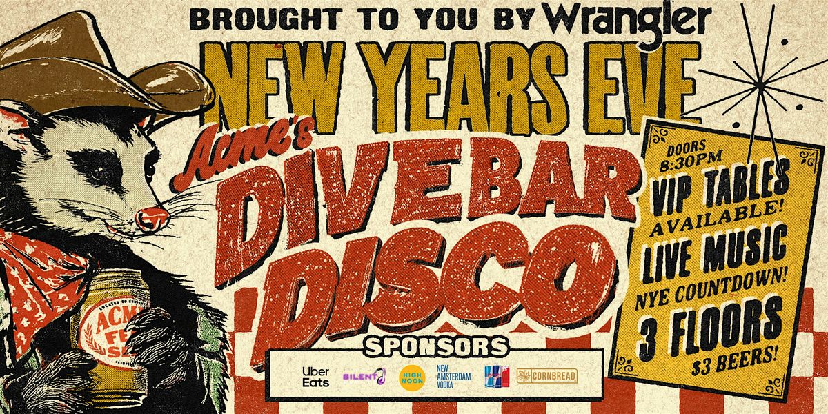 Acme's Dive Bar Disco NYE 2026 Party - Downtown Nashville