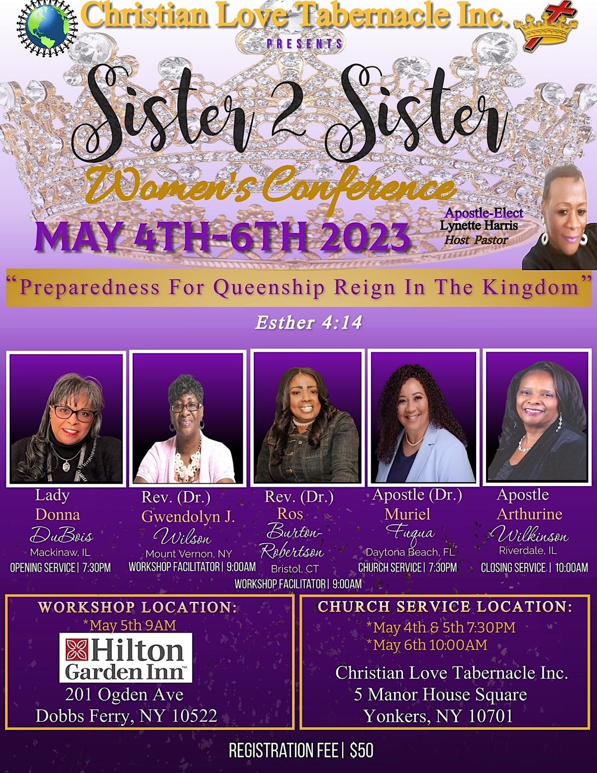 Sister 2 Sister 2023 Womens Conference 5 Manor House Square, Yonkers