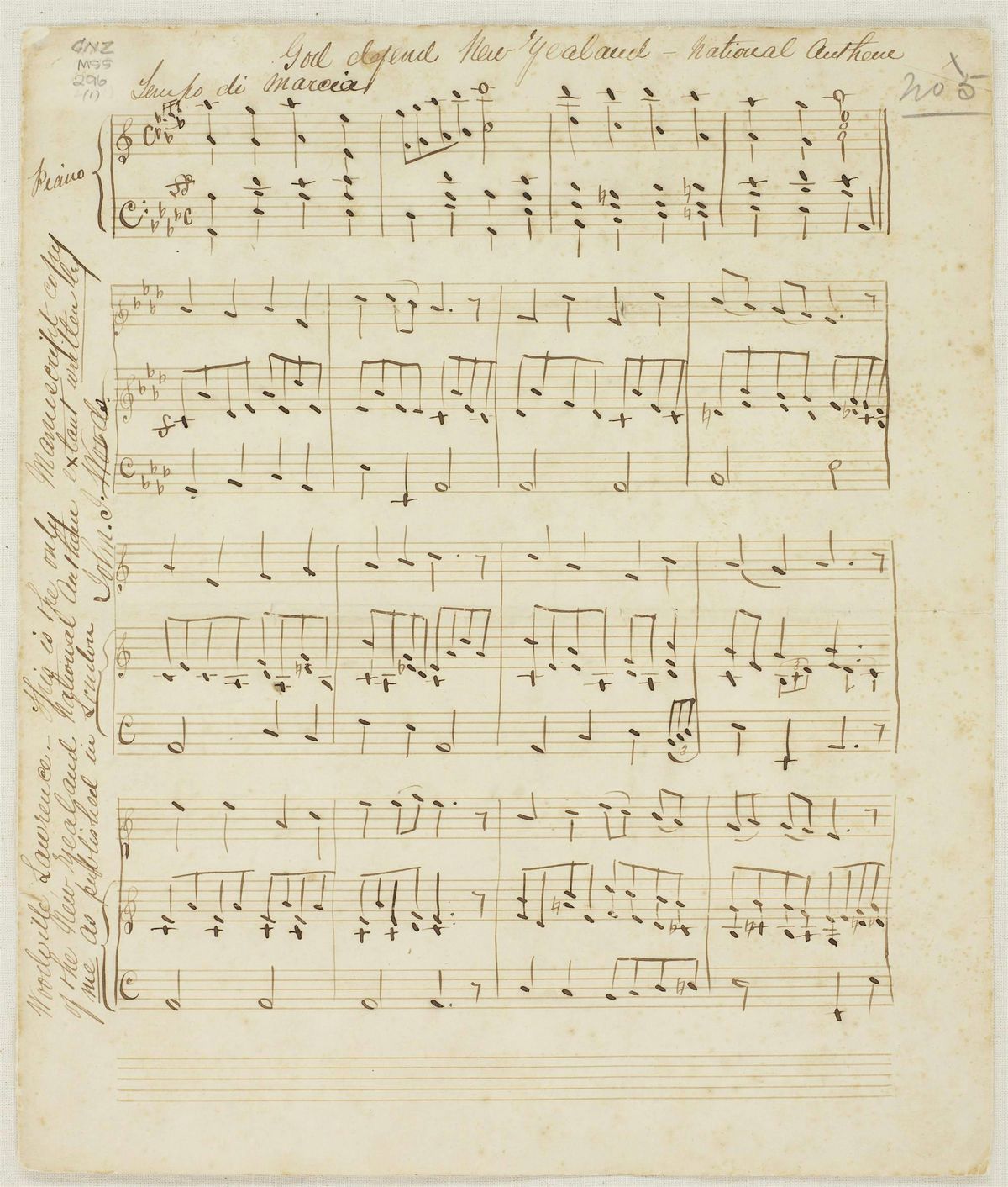 Piringatahi: Aotearoa anthems