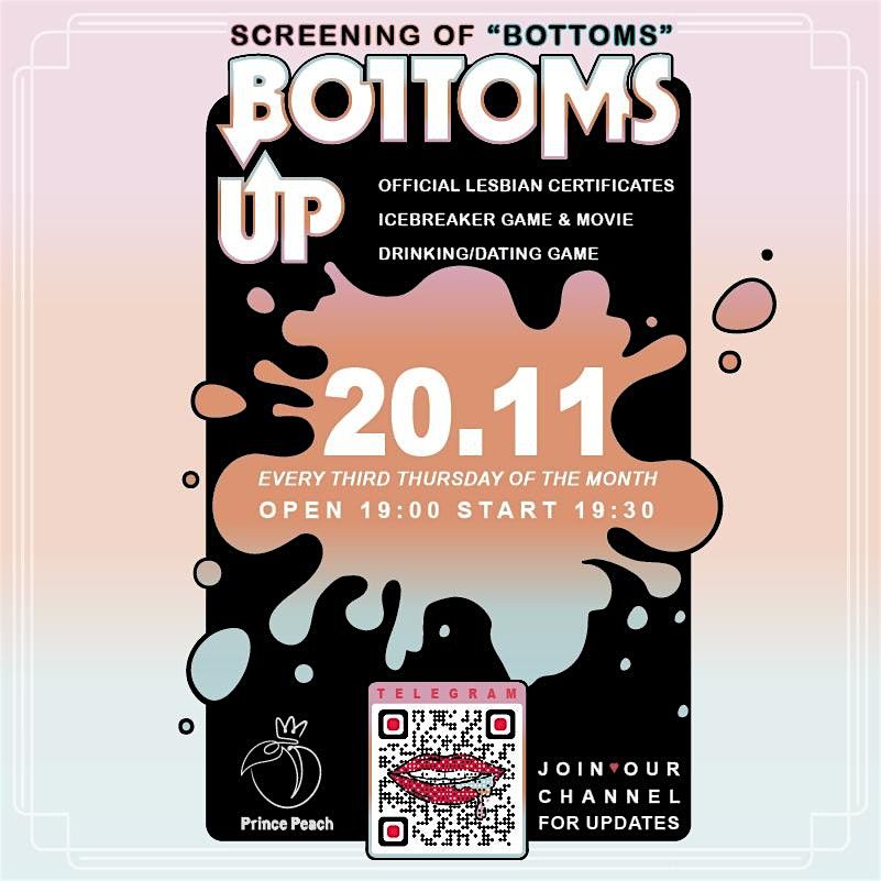 Bottoms Up! - A Sapphic Movie Night!