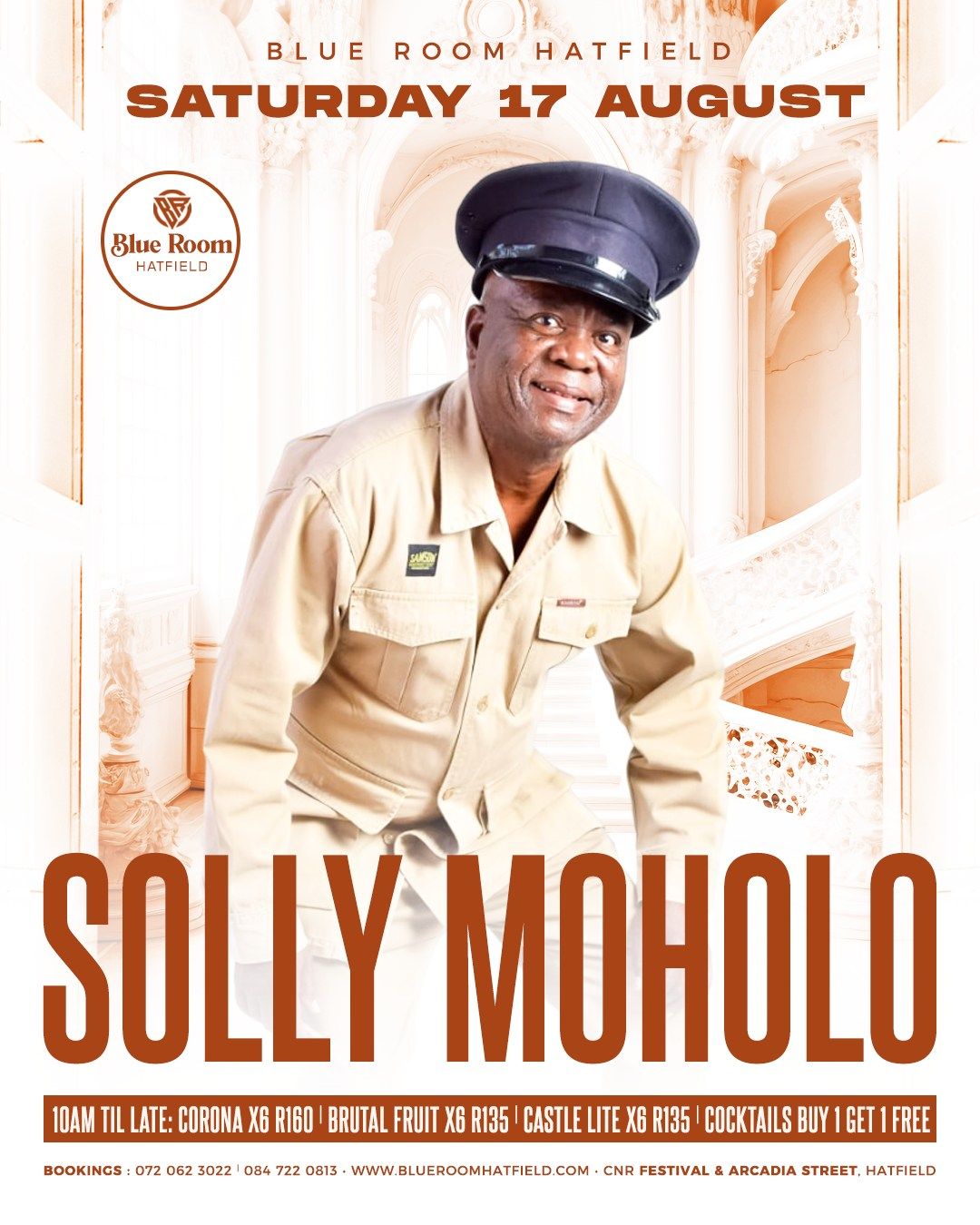 Solly Moholo Live - Sat 17 August 2024 | 1057 Arcadia Street, 2198 ...