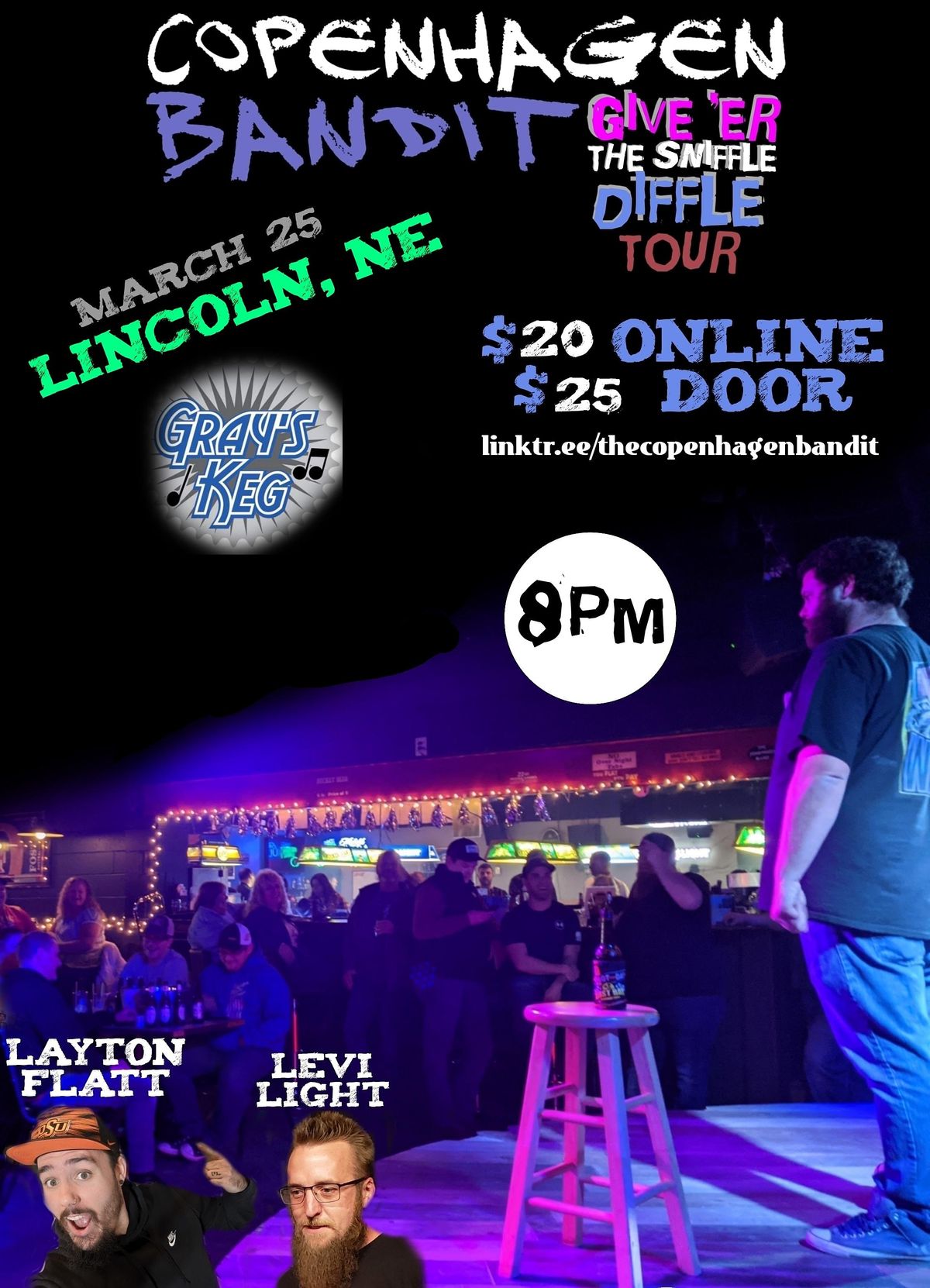 The Copenhagen Bandit Live in Lincoln, NE Gray’s Keg, Lincoln, NE