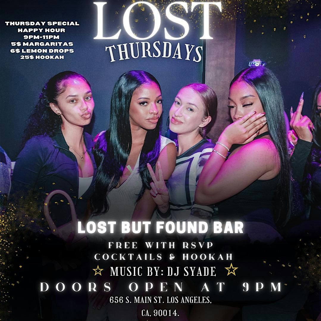 Lost Without R&B Thursdays | Lost But Found Bar And Hookah DTLA