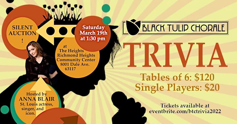BTC TRIVIA 2022 With ANNA BLAIR THE HEIGHTS St Louis MO March 19 