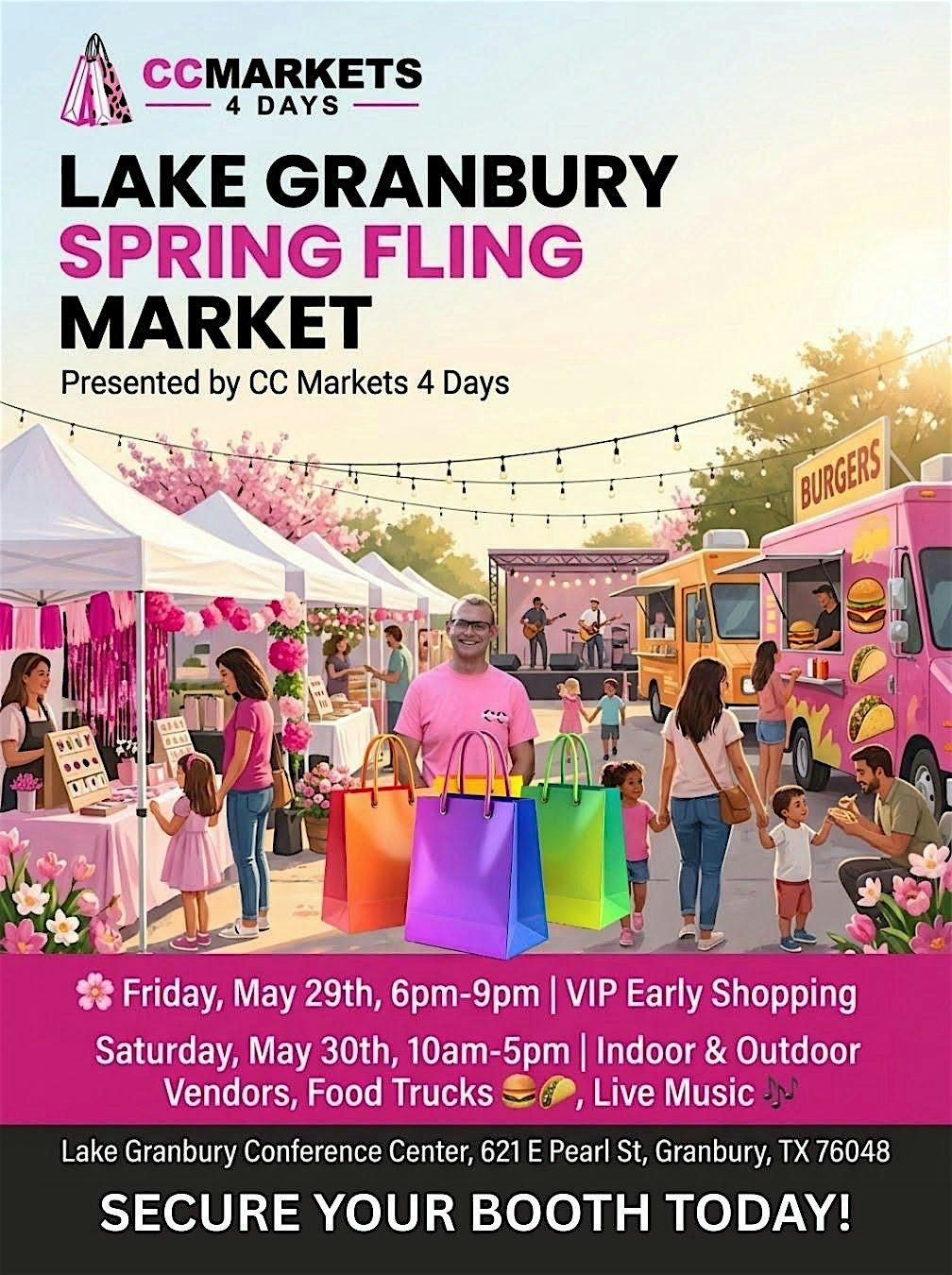 LAKE GRANBURY SPRING FLING Friday MARKET \u2013 VIP NIGHT - Sip,Shop & Stroll