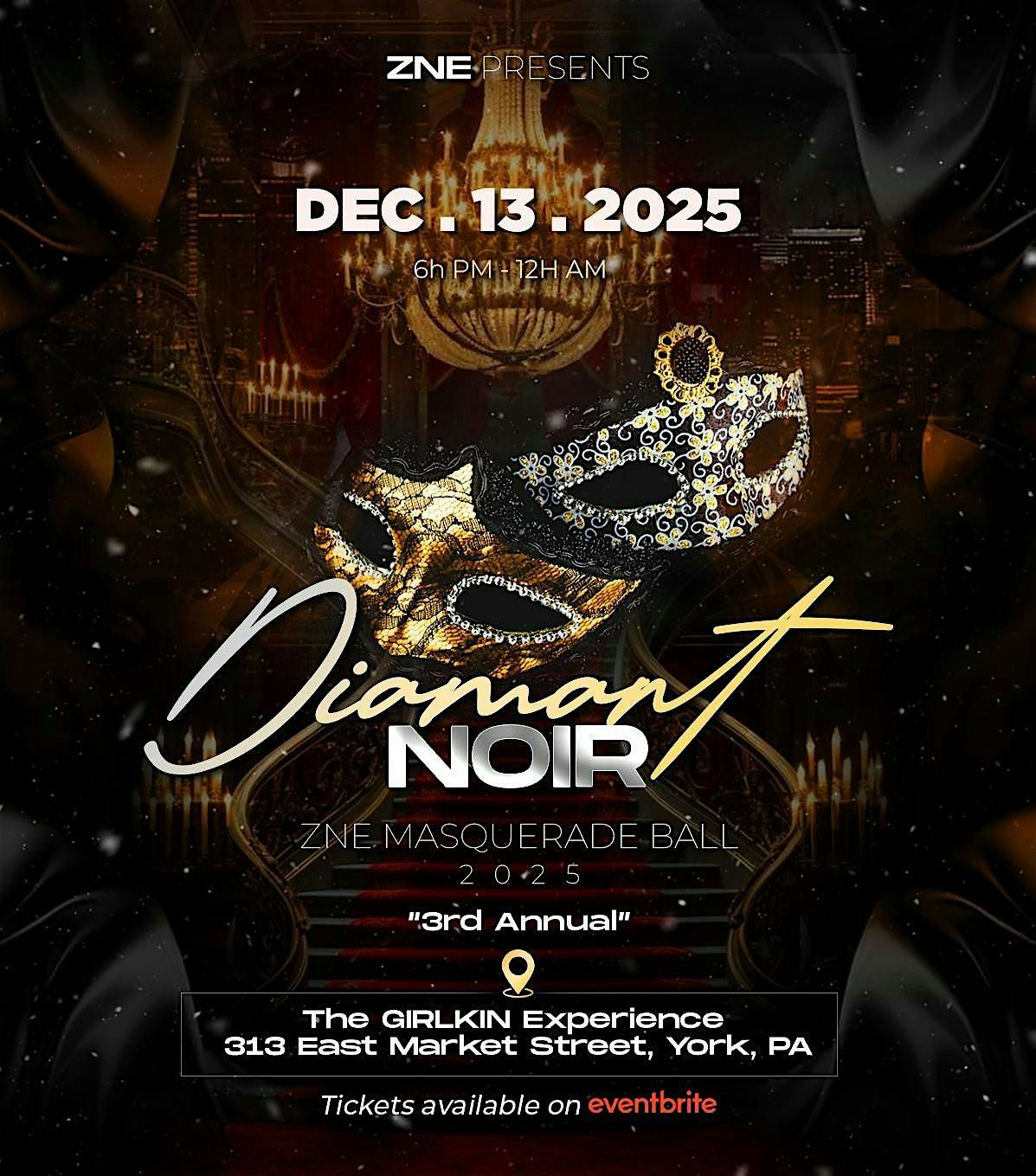 "Diamant Noir" Winter Masquerade Ball 2025 (3rd Annual)
