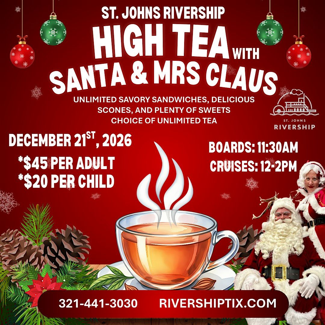 High Tea w\/ Santa and Mrs Claus Aboard the Barbara Lee