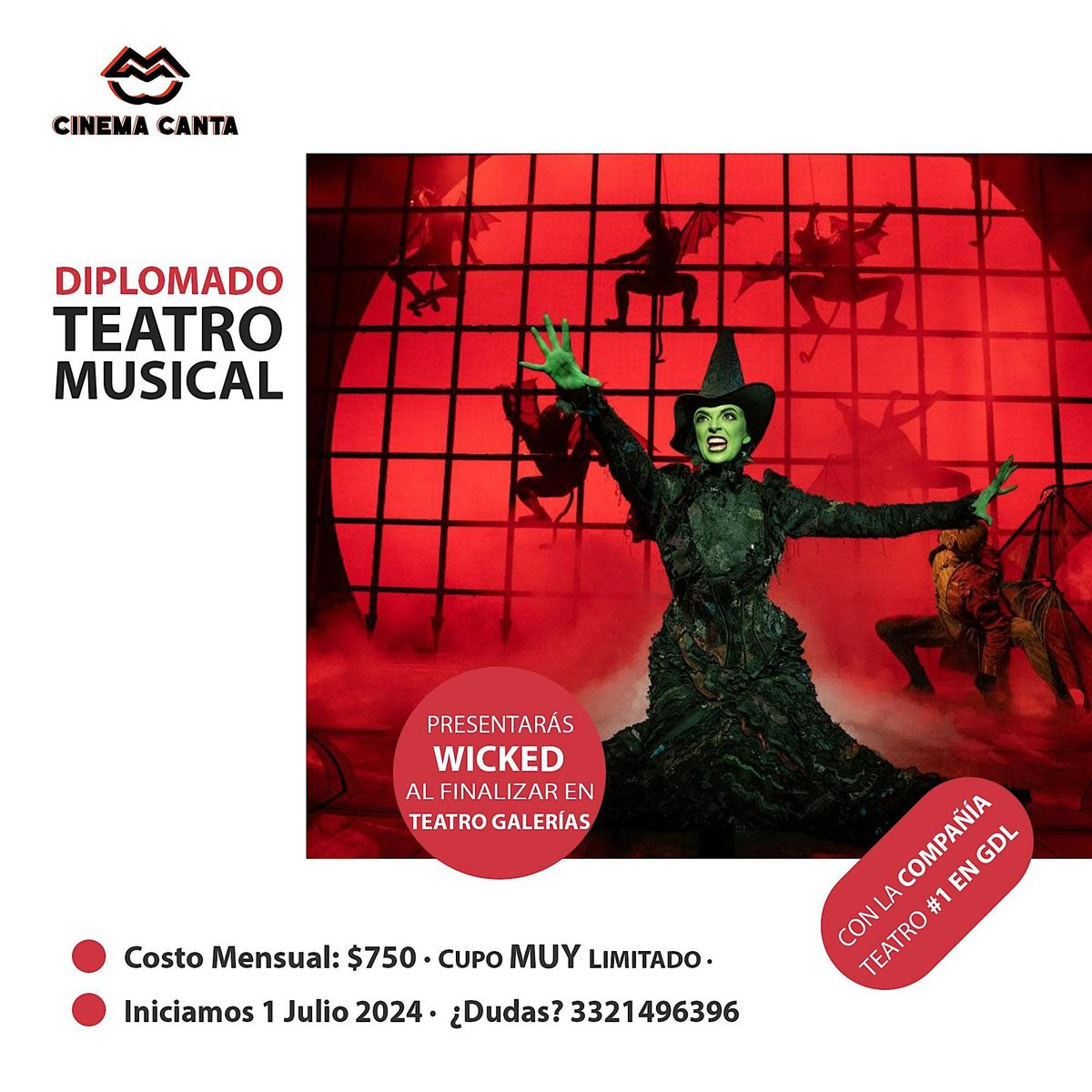 Cinema Canta Presenta: Diplomado de Teatro Musical