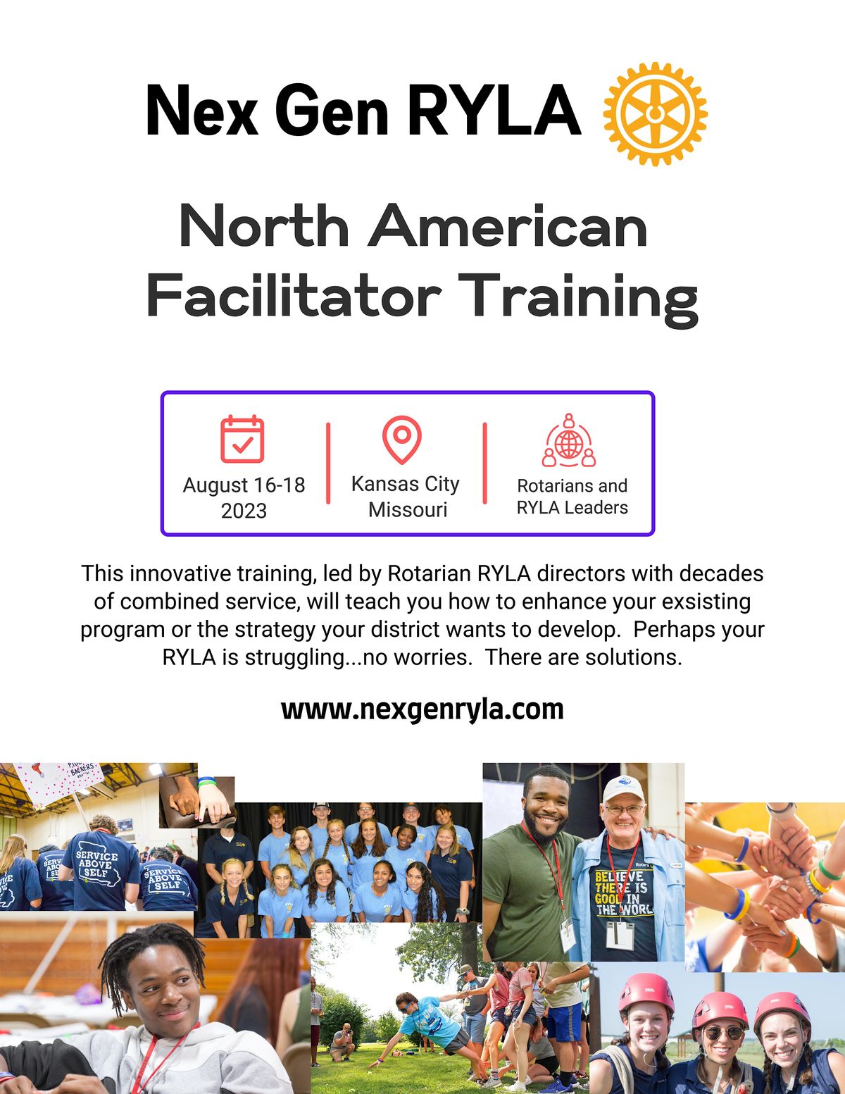 Nex Gen RYLA North America Facilitator Training