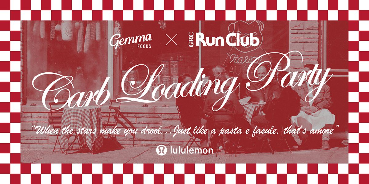 GRC Run Club Carb Loading Party with Gemma Foods Gemma Foods, Chicago