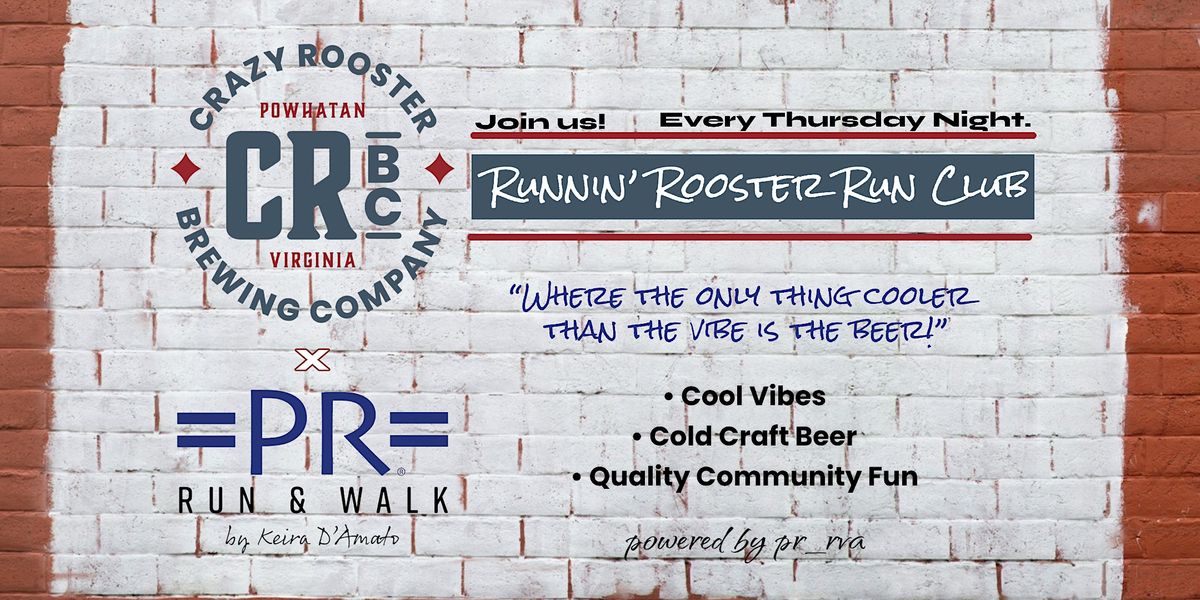 Runnin’ Rooster Run Club Crazy Rooster Brewing Company, Powhatan, VA