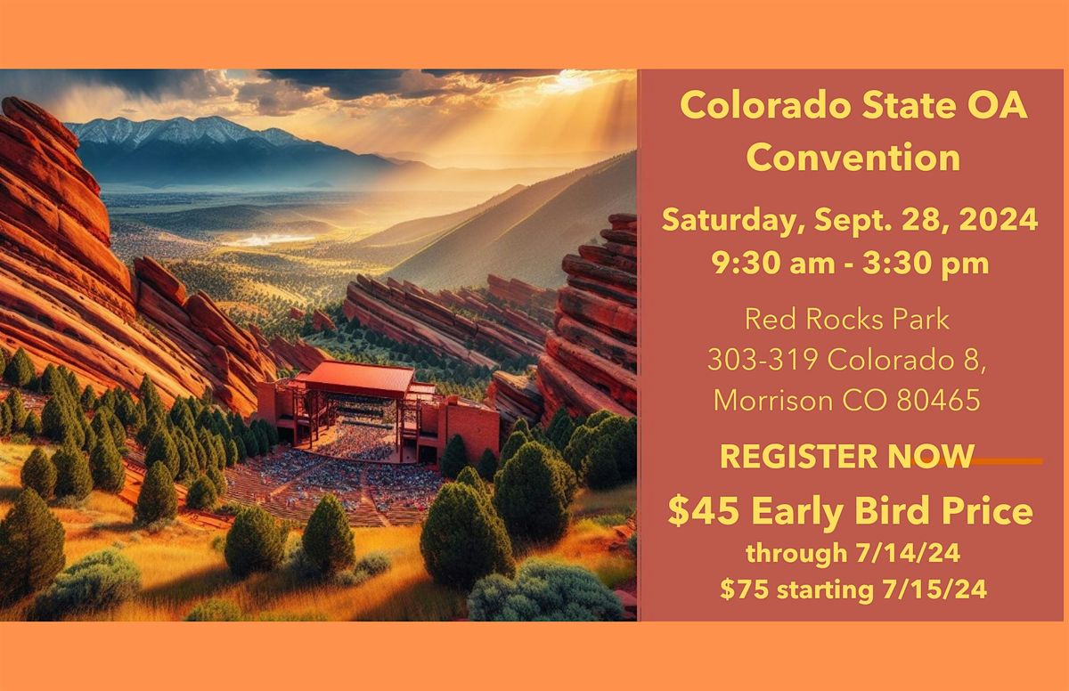 Red Rock Convention OA State Convention 2024 | Red Rocks Amphitheatre, Morrison, CO ...