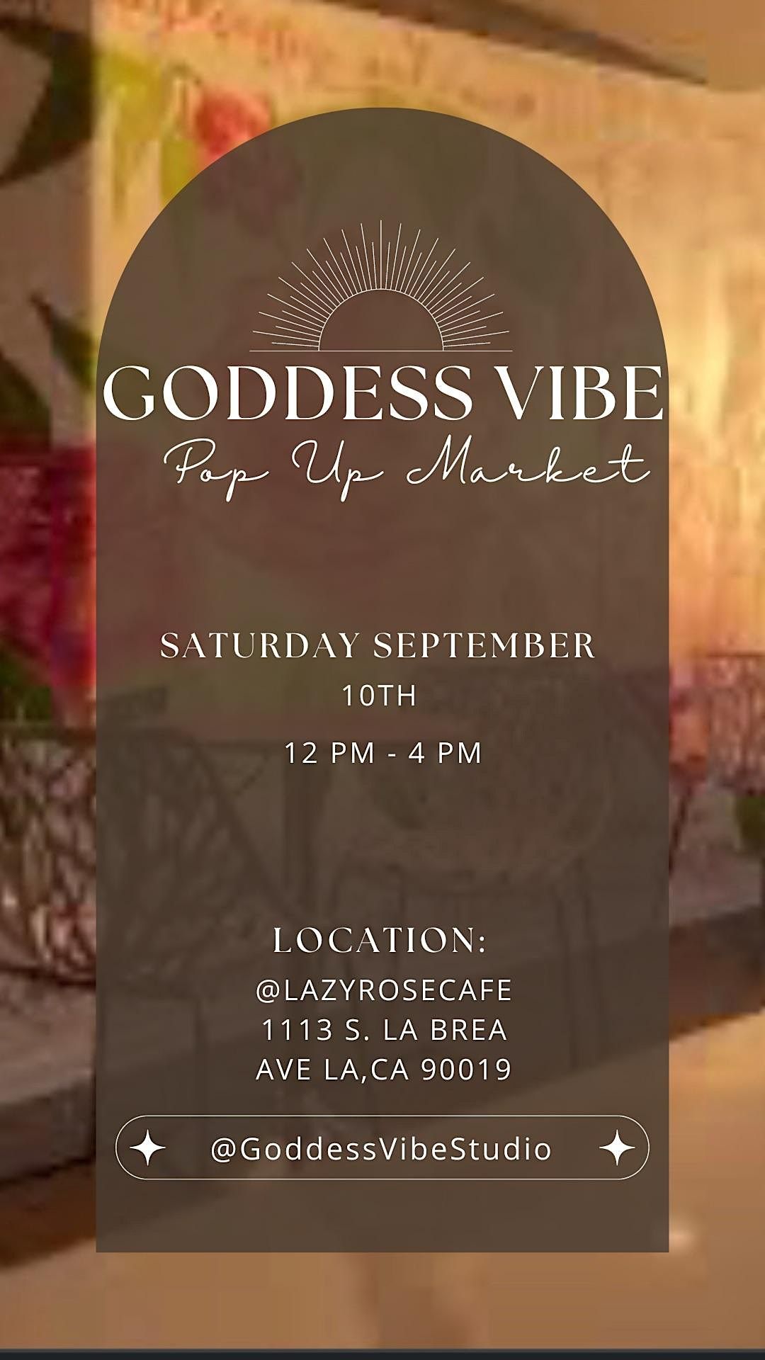 Goddess Vibe Pop Up Market