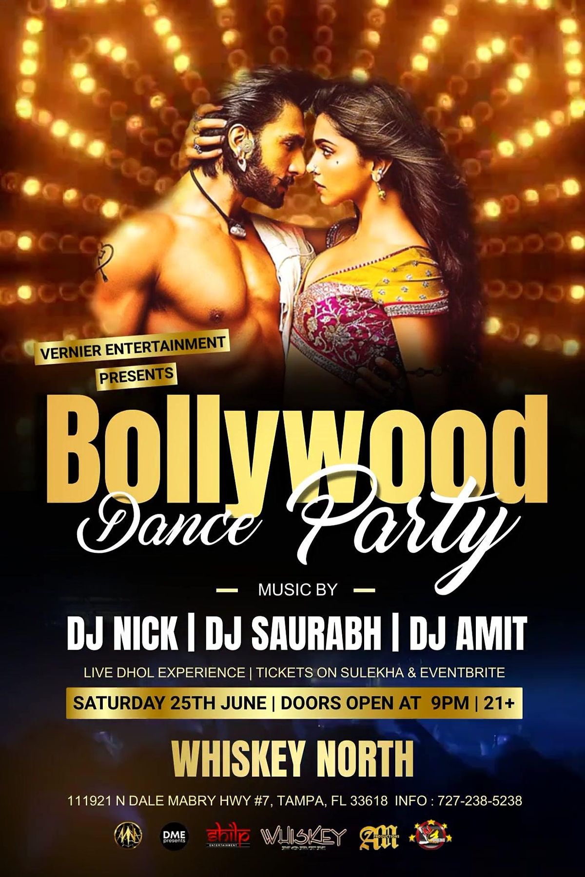 Bollywood Dance Party | Whiskey North, Tampa | Whiskey North, Tampa, FL | June 25 to June 26 Bollywood Dance Party | Whiskey North, Tampa | Whiskey North, Tampa, FL | June 25 to June 26