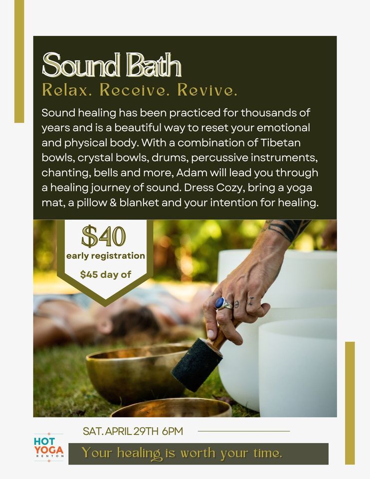 Sound Bath @ Hot Yoga Renton