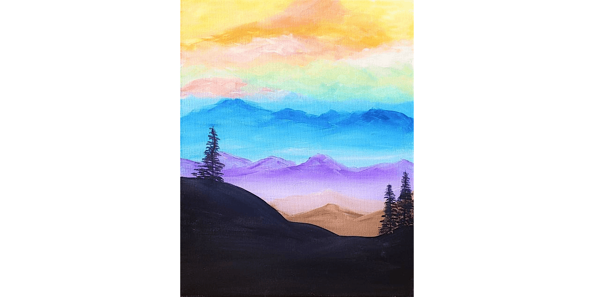 Blushing Peaks - Paint and Sip in Sacramento | Classpop!\u2122