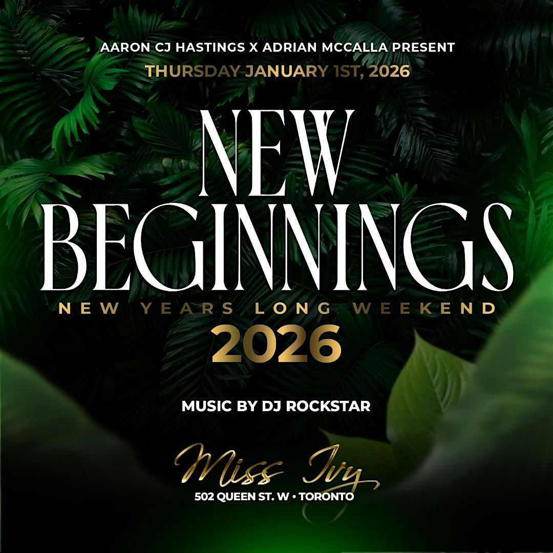 NEW BEGINNINGS 2026 NEW YEARS DAY