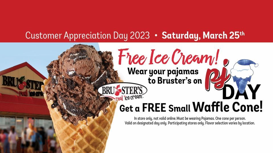 PJ Day 2023 Bruster's Real Ice Cream, Bloomington, IN March 25, 2023