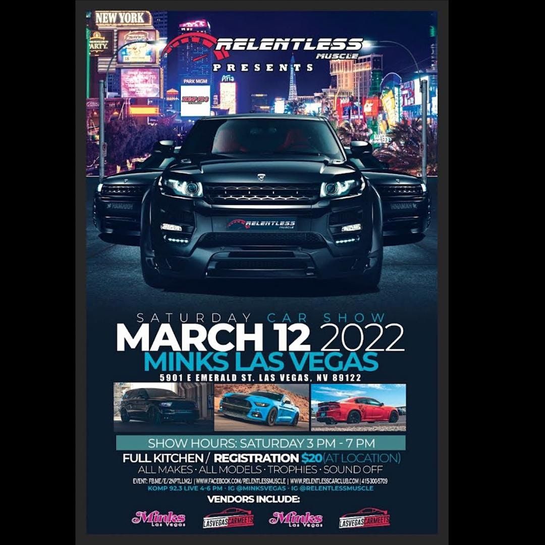 Saturday Charity Car Show Minks Las Vegas March 12, 2022