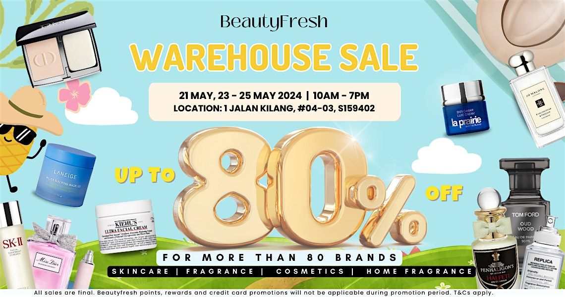 BeautyFresh Warehouse Sale - Up to 80% OFF