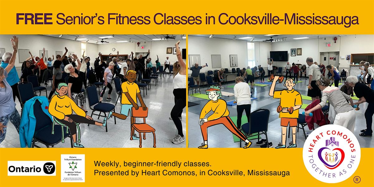FREE Seniors Fitness Classes in Cooksville, Mississauga