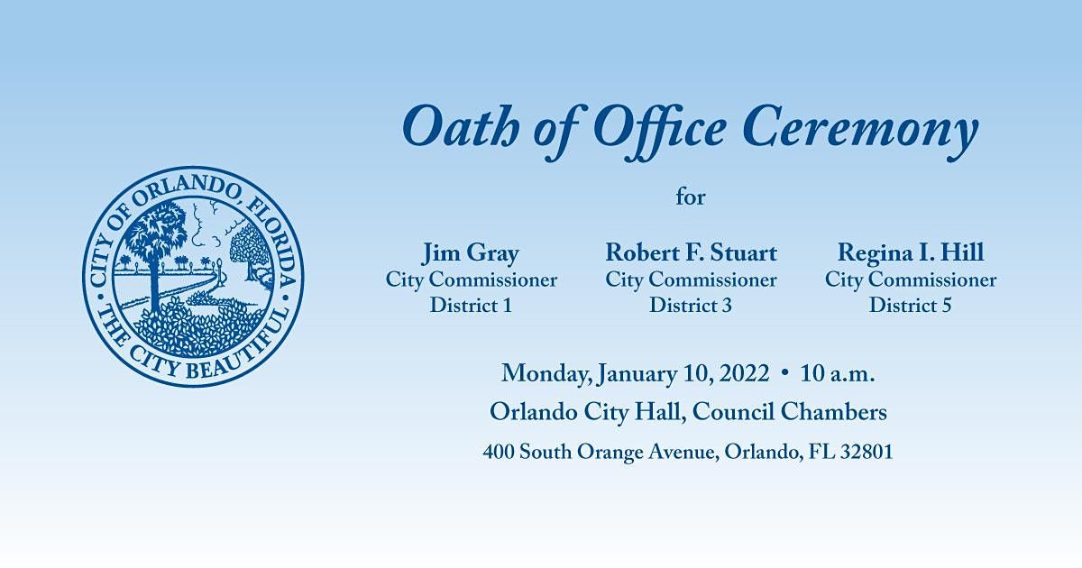 2022 City of Orlando Oath of Office | Orlando City Hall | January 10, 2022