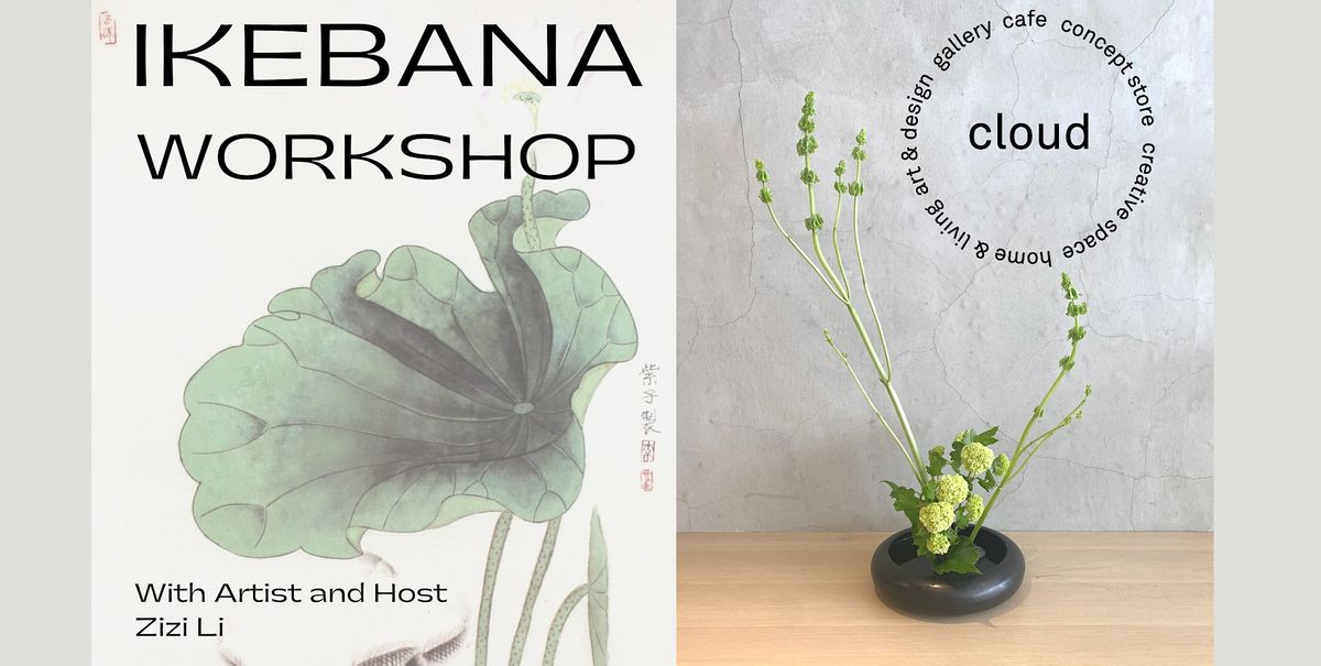 Ikebana Flower Arrangement with Sake Cloud, Amsterdam, NH