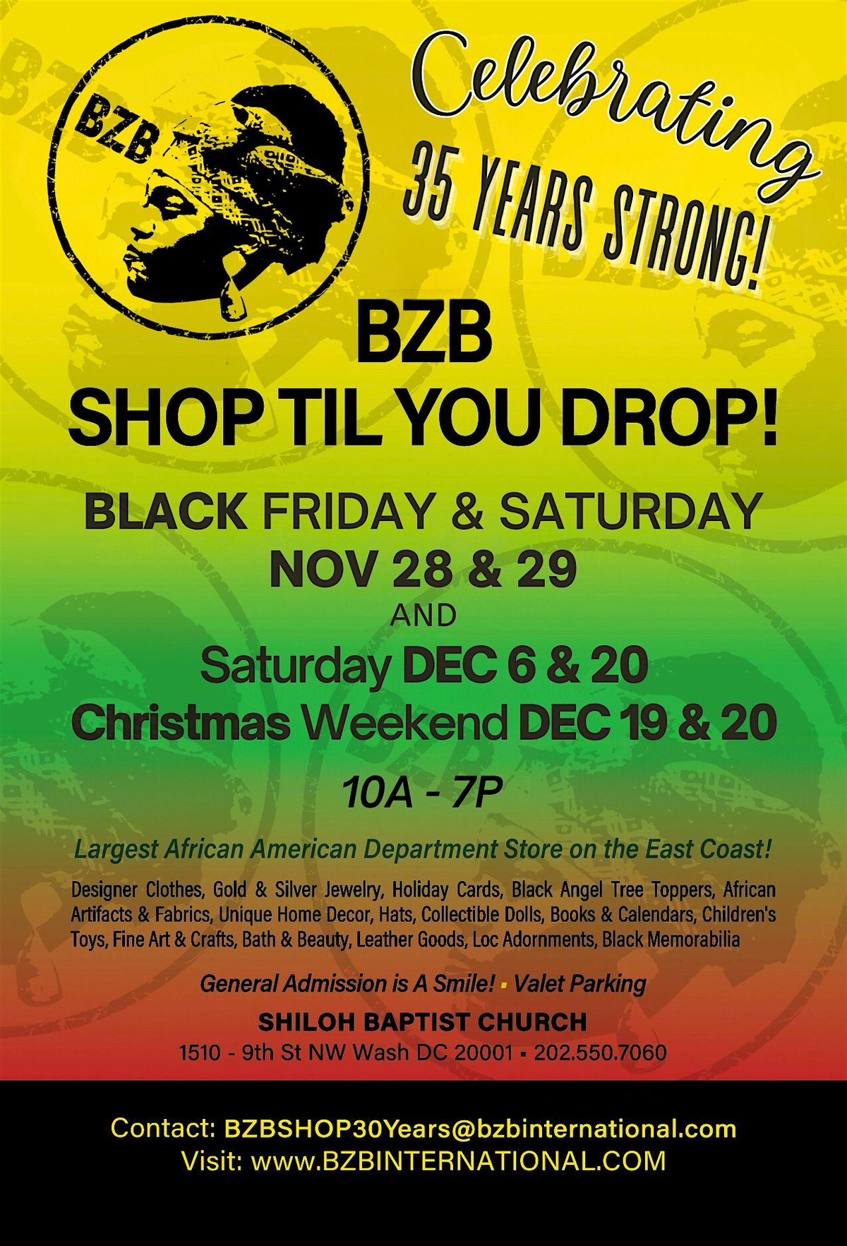 35th Annual BZB Gift & Art Show - Largest African American Department Store
