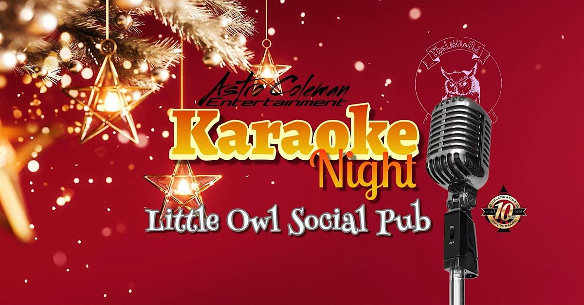 Ugly Sweater Karaoke Friday at Little Owl Social Pub
