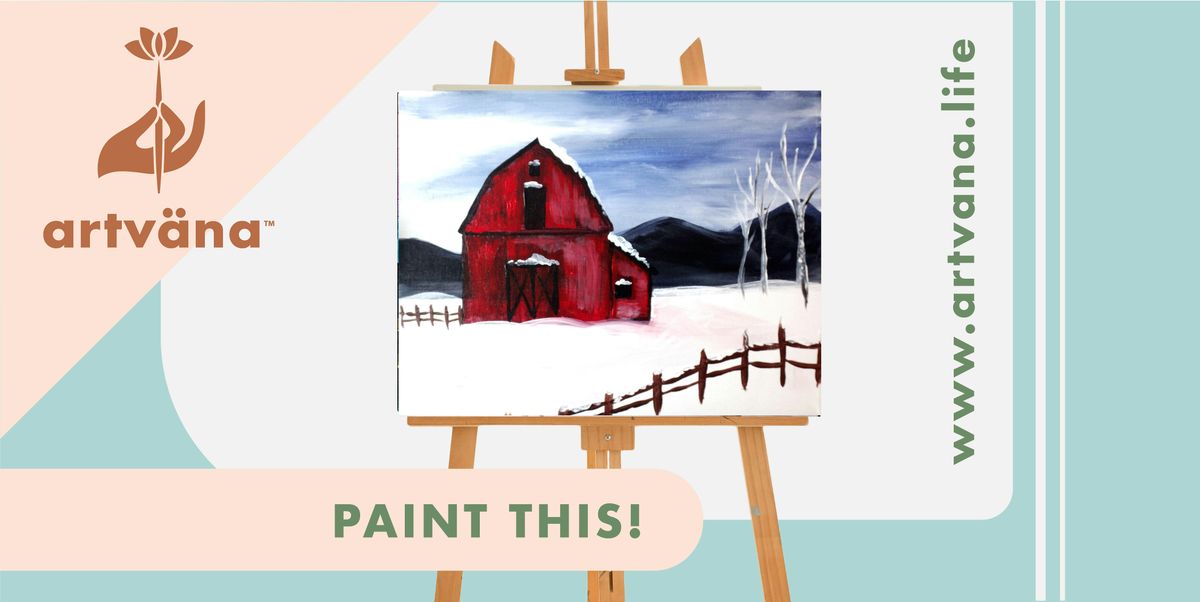Artvana Winter Paint & Sip art class at Top Rung Brewing Lacey January 2026